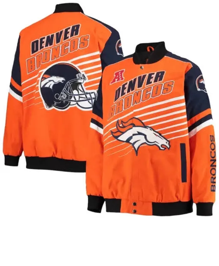 NFL Denver Broncos Orange Jacket - Image 4