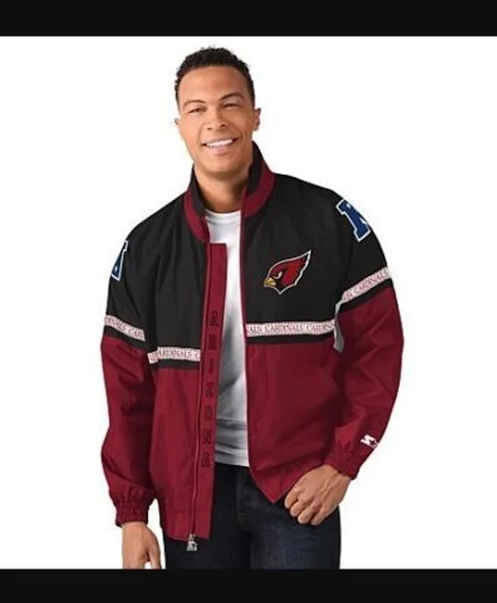 NFL G III Arizona Cardinals Smith Red And Black Jacket
