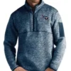 NFL Lew Weber Tennessee Titans Quarter Zip Pullover Jacket For Sale
