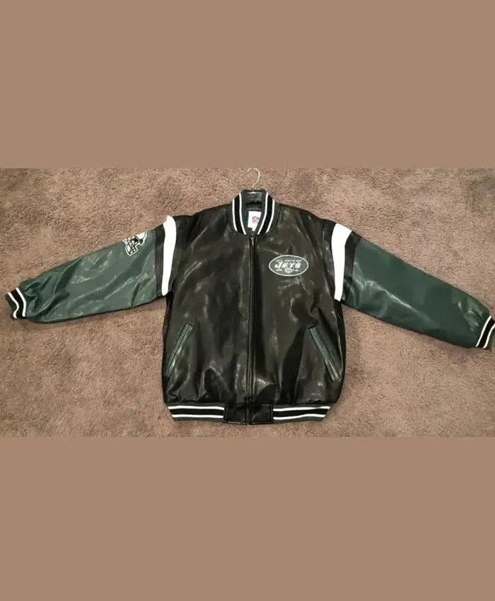 NFL New York Jets Leather Jacket Sale