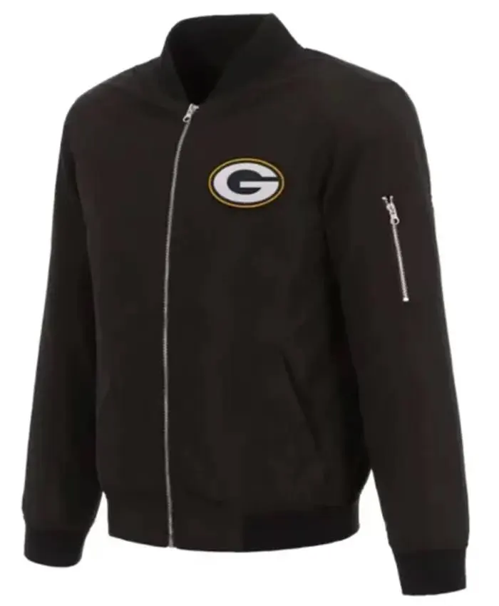 Green Bay Packers Black Jacket - Image 2