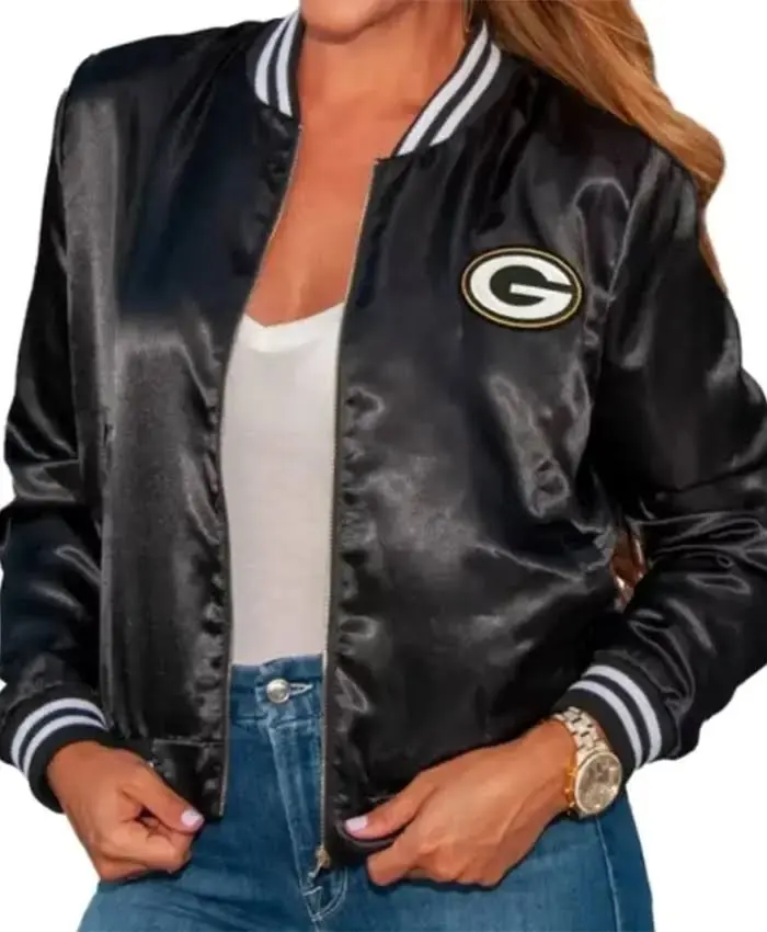 Green Bay Packers Black Jacket - Image 3