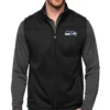 NFL Seattle Seahawks Full Zipper Vest Black