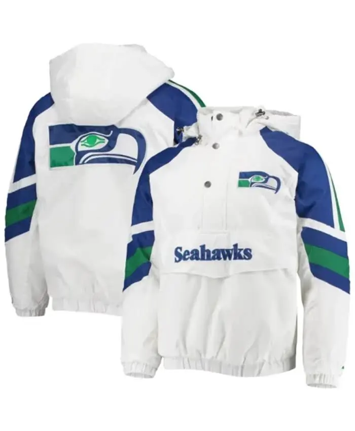 NFL Seattle Seahawks Pullover Jacket White