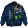 NFL Sim Bayer Seattle Seahawks Vintage Bomber Jacket For Men And Women