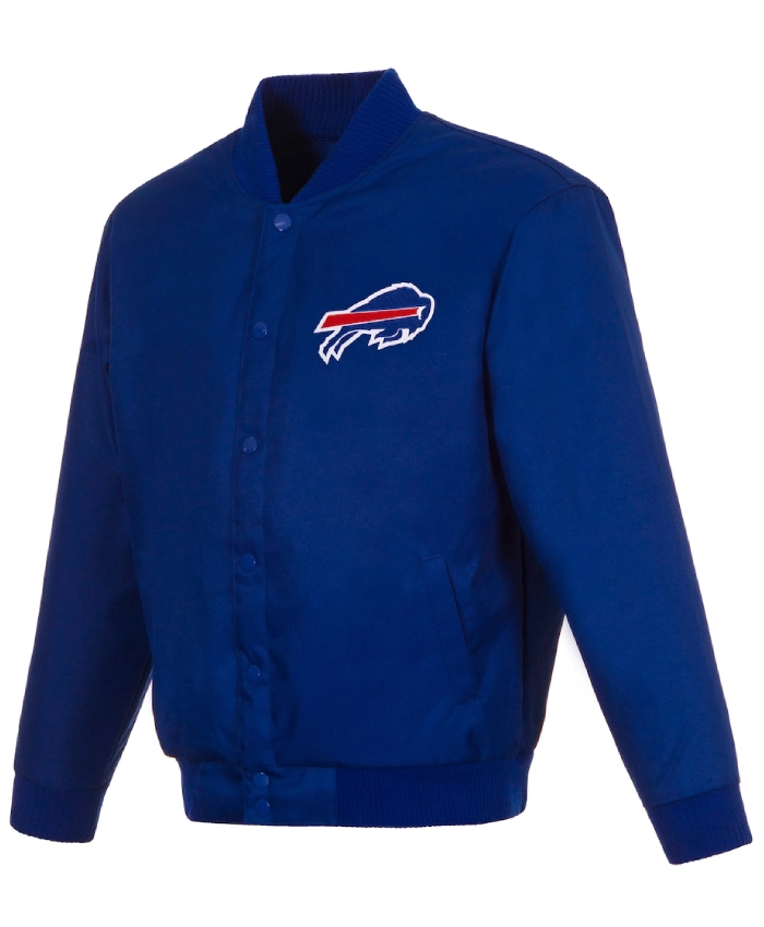 Buffalo Bills Royal Poly-Twill Varsity Jacket