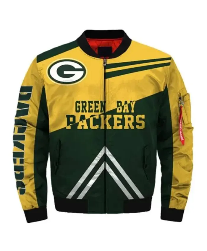 NFL Team Green Bay Packers Bomber Jacket For Men And Women