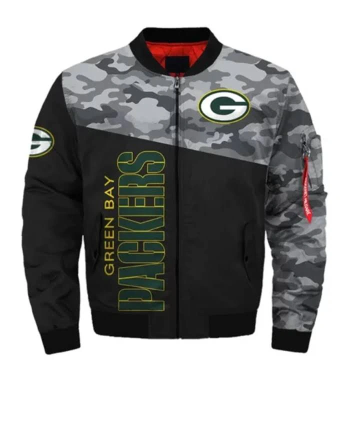 NFL Team Green Bay Packers Bomber Jacket For Unisex