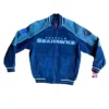 NFL Team Seattle Seahawks Suede Leather Jacket For Sale
