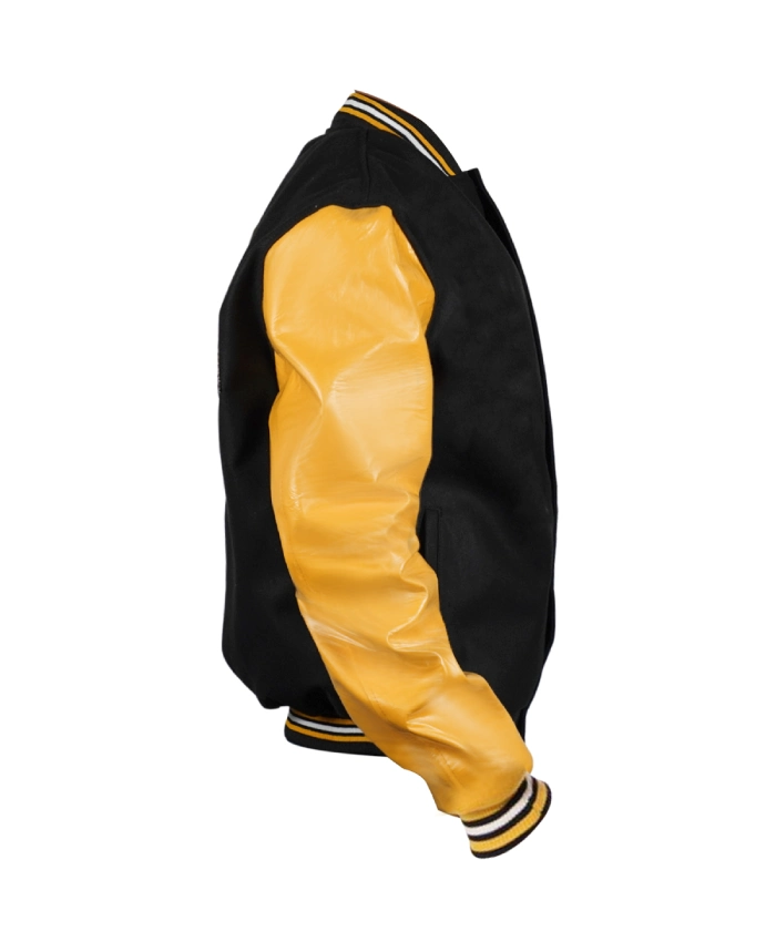NHL Boston Bruins Leather Bomber Jacket - Image 3