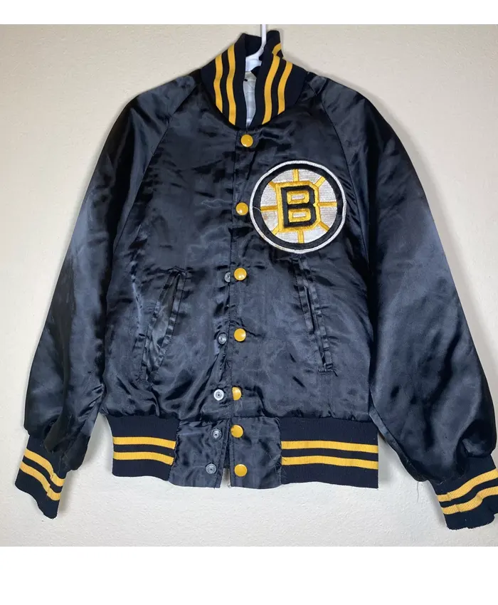 NHL Boston Bruins Tom And Jerry Vintage Bomber Jacket