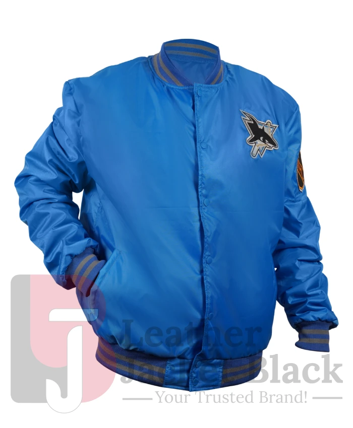 NHL San Jose Sharks Starter Blue Jacket - Image 3