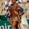 Naomi Osaka French Open 2026 Gold Sequin Bomber Jacket