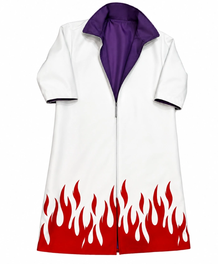 Naruto Series Minato Namikaze White Cotton Coat