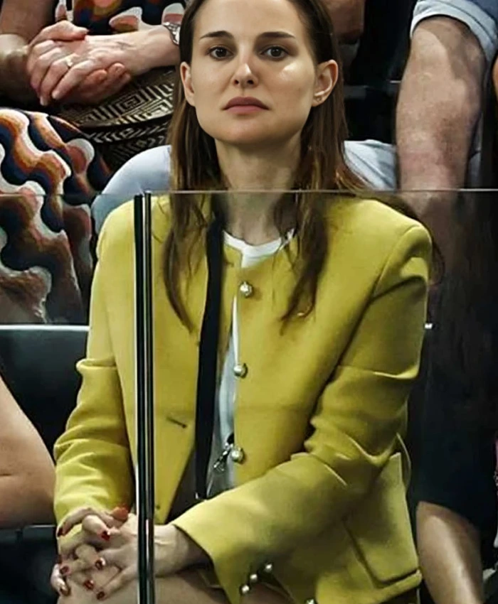 Natalie Portman Artistic Gymnastics Team Final Crop Coat