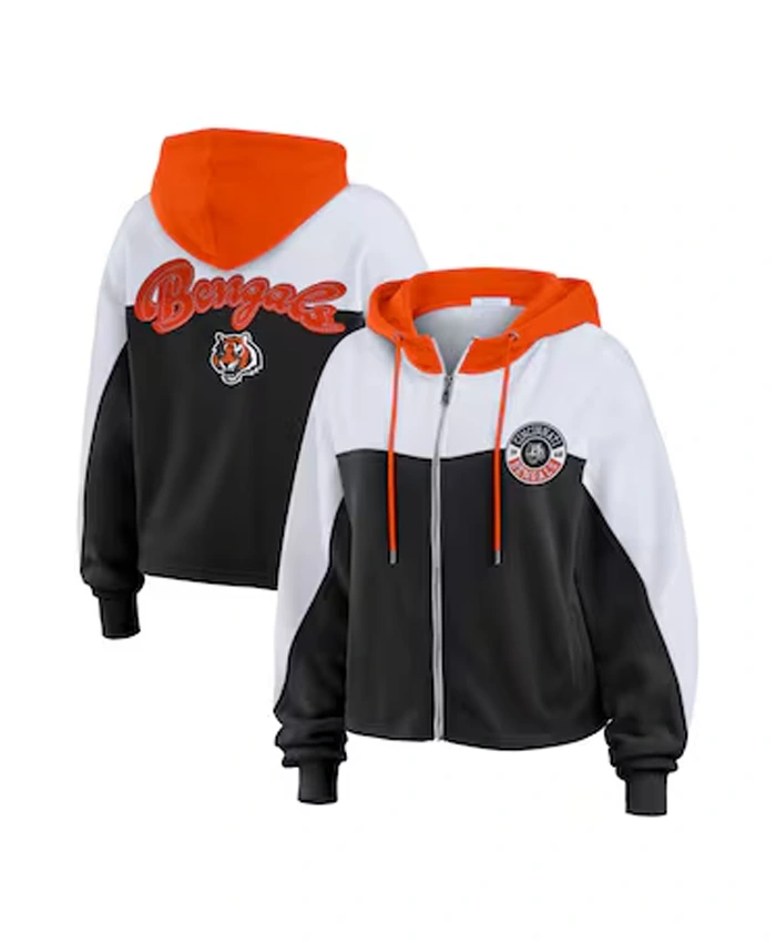 Nevin Cincinnati Bengals Colorblock Full-Zip Jacket