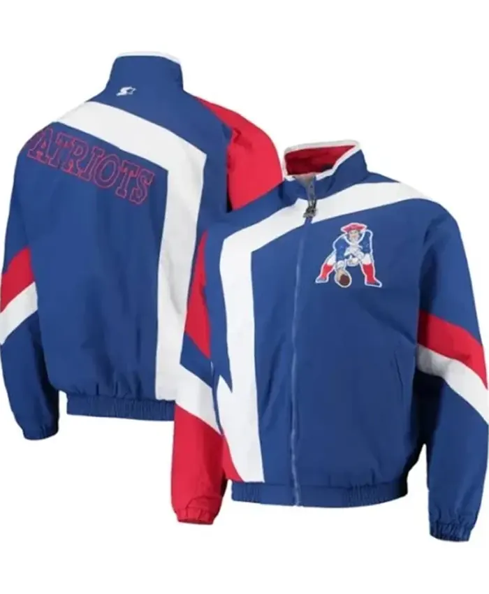 New England Patriots Blue Throwback Jacket
