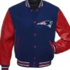 New England Patriots Jennee Red And Blue Varsity Jacket