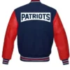 New England Patriots Jennee Red Varsity Jacket
