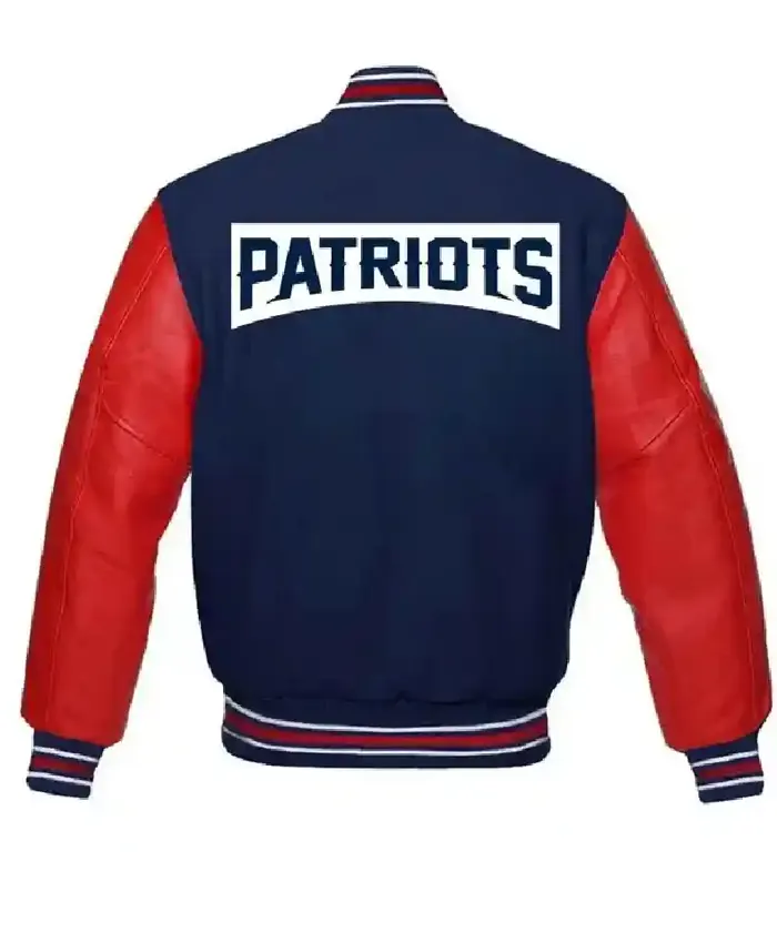 New England Patriots Jennee Red Varsity Jacket