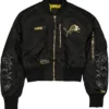 New Era x Alpha Industries Black Detroit Lions Full Zip Jacket