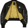 New Era x Alpha Industries Black Detroit Lions Full Zip Nylon Jacket