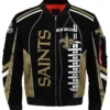 New Orleans Saints Bomber Jacket For Sale Black