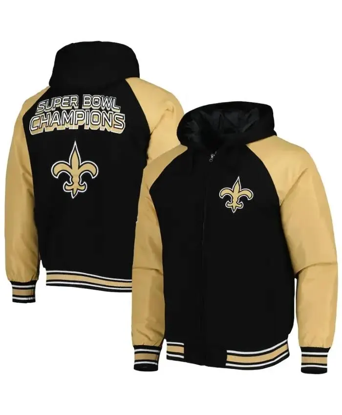 New Orleans Saints G III Sports Hooded Bomber Jacket