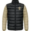 New Orleans Saints Puffer Multicolour Jacket