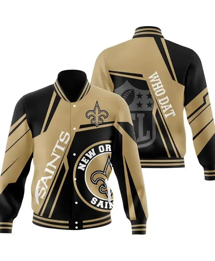 New Orleans Saints Varsity Jacket For Men And Women