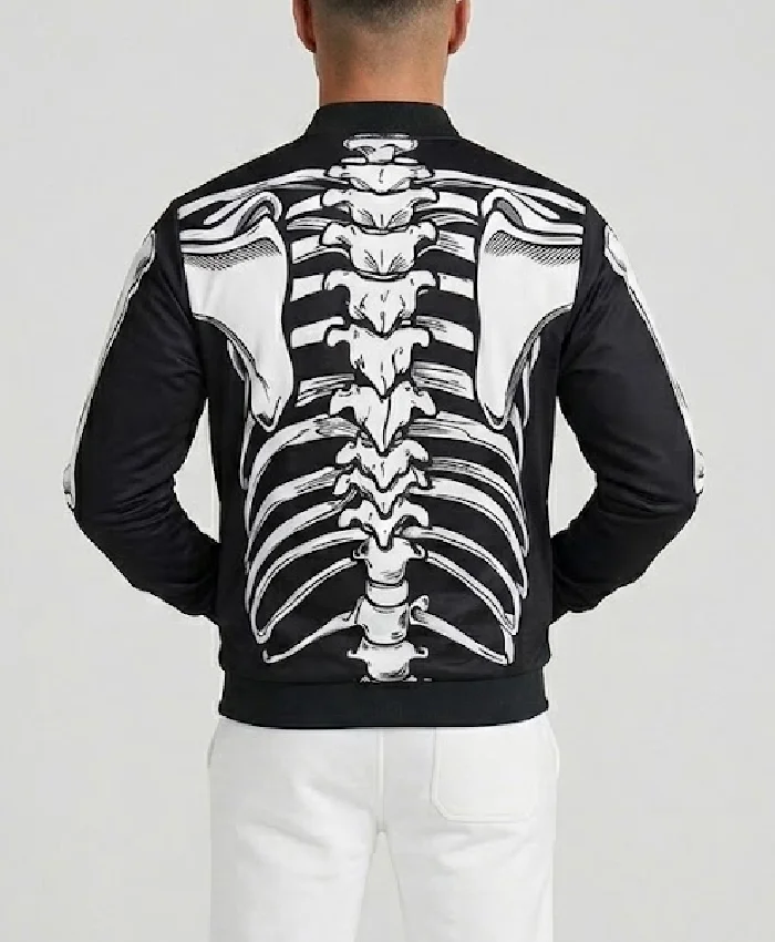 Halloween Ribcage Bomber Jacket