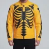 Yellow Skeleton Leather Jacket