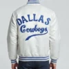 90’s Dallas Cowboys Silver Satin Jacket