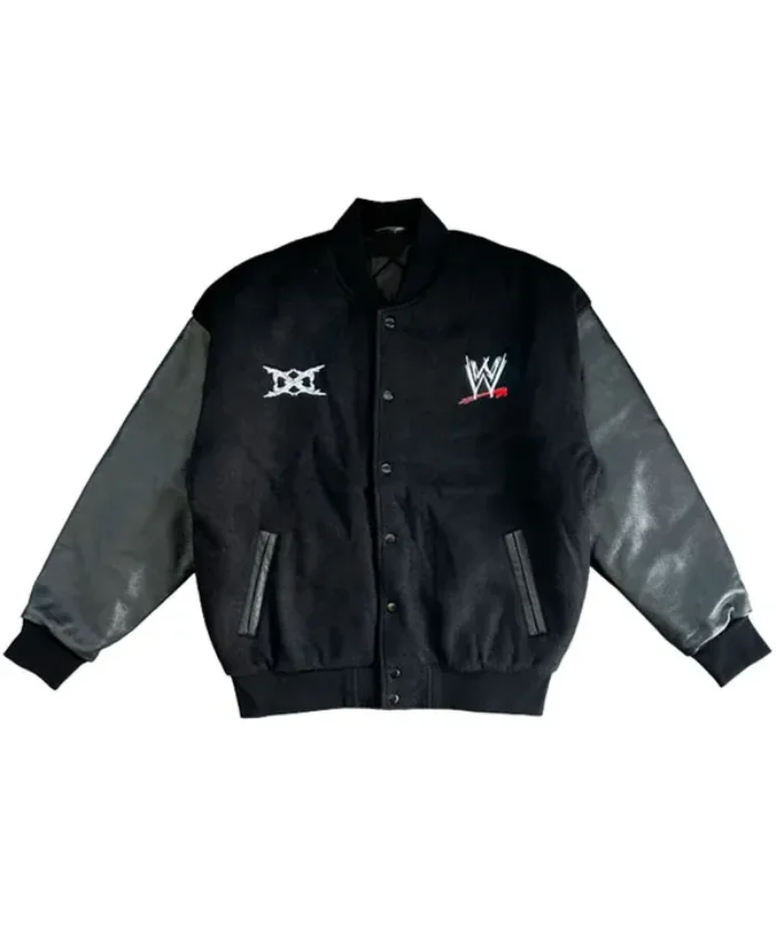WWE x Ken Carson Black Varsity Jacket