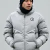 Liam Rosenior Chelsea Grey Puffer Hooded Jacket