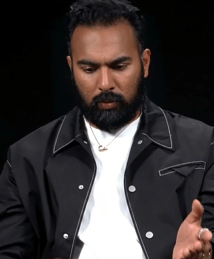 Himesh Patel The Odyssey 2026 Interview Black Jacket
