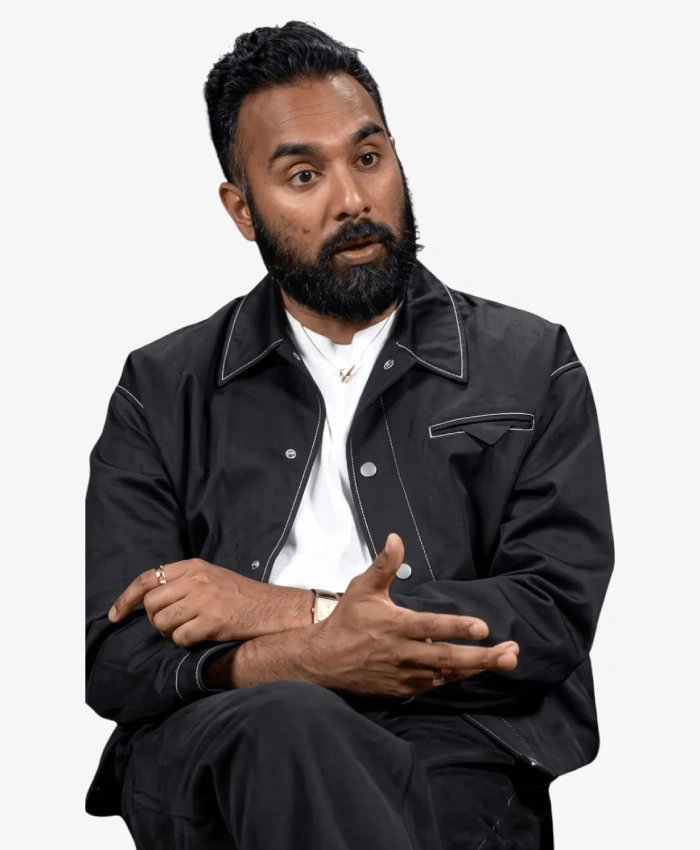 Himesh Patel The Odyssey 2026 Interview Black Jacket
