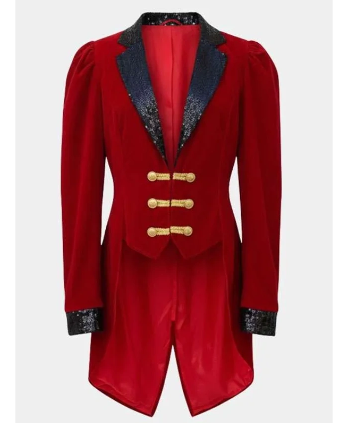 Ringmaster Velvet Red Costume Coat