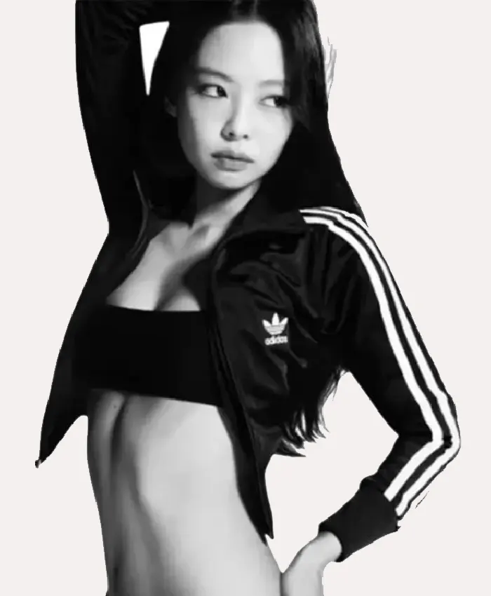 Jennie Adidas Black Track Jacket