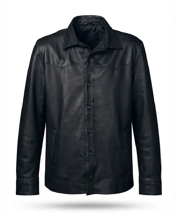 Perez Hilton Not Alone Awards Black Leather Jacket