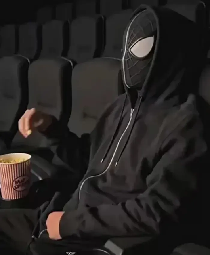 Legacy Spiderman Black Zip-Up Hoodie