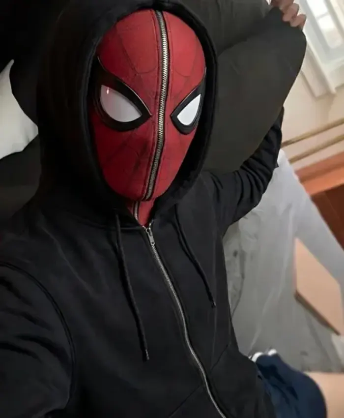 Legacy Spiderman Black Zip-Up Hoodie