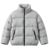 Lucky S01 BTS Anya Taylor Joy Grey Puffer Jacket