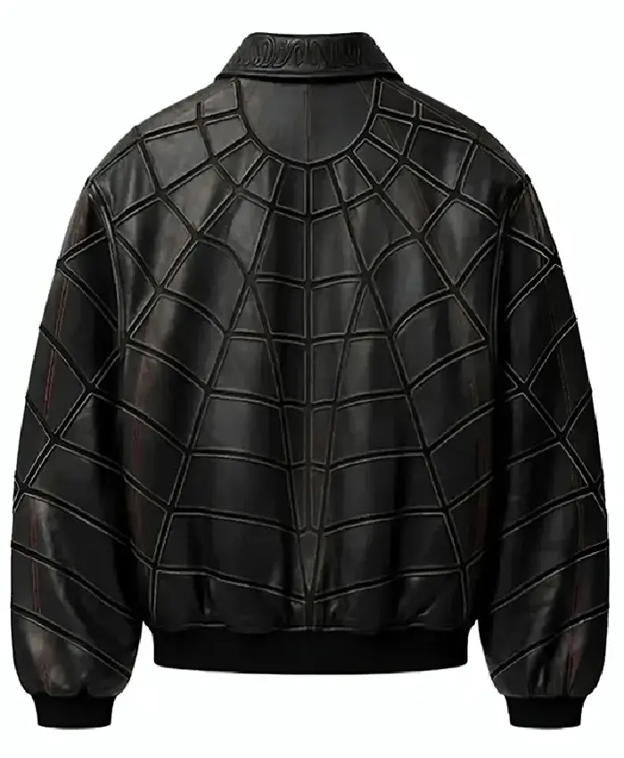 Spider-Man Zendaya Black Leather Jacket