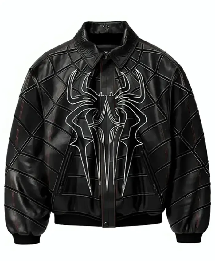 Spider-Man Zendaya Black Leather Jacket