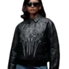 Spider-Man Zendaya Black Leather Jacket