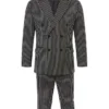 1920s Pinstripe Gangster Black Costume