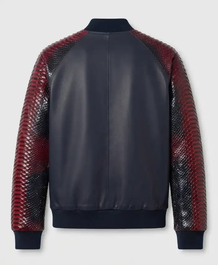 Alexander McQueen SS14 Python Sleeve Bomber Jacket