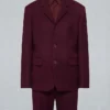 Anne Hathaway 2026 Burgundy Suit
