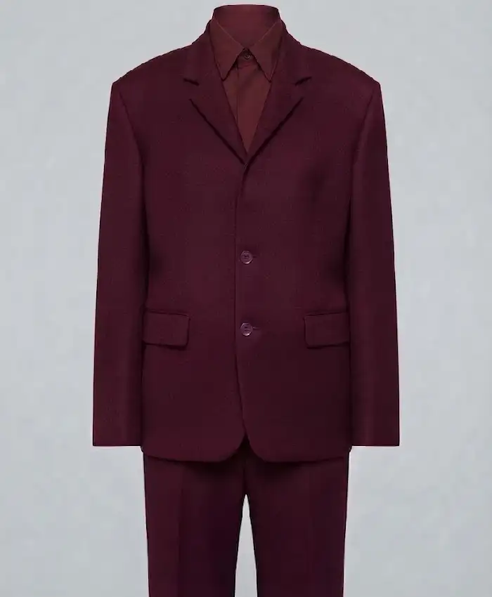 Anne Hathaway 2026 Burgundy Suit